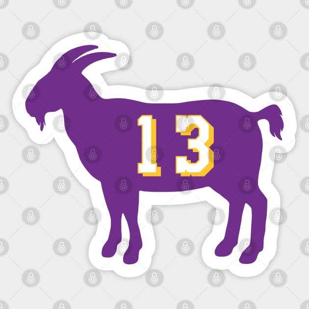 Wilt Chamberlain Los Angeles Goat Qiangy Sticker by qiangdade